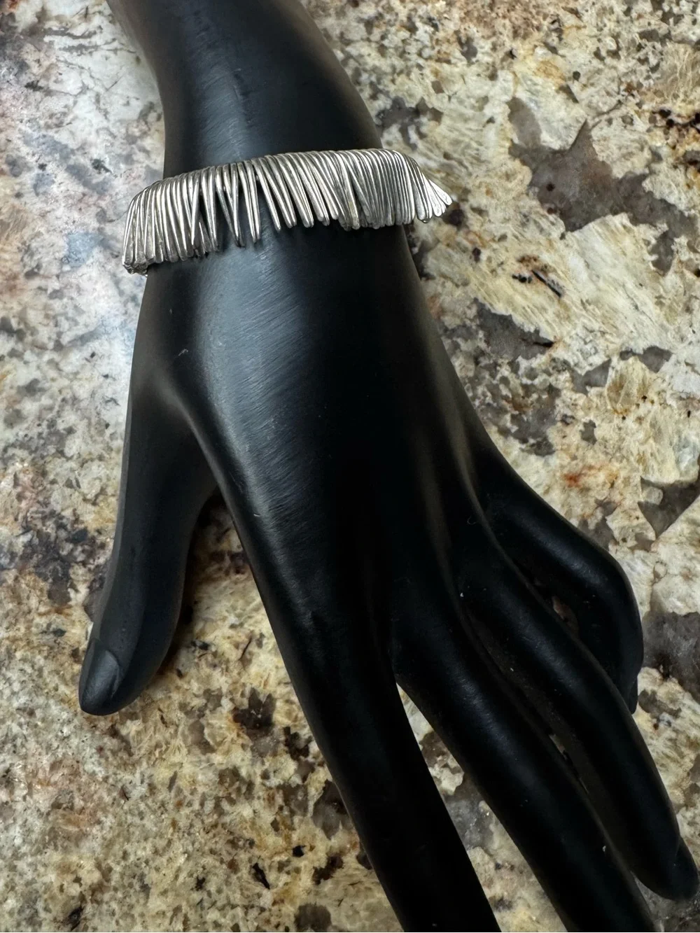 JILL PLATNER RARE!!! Handcrafted Sterling Silver Spike Bracelet.  SEA URCHIN?